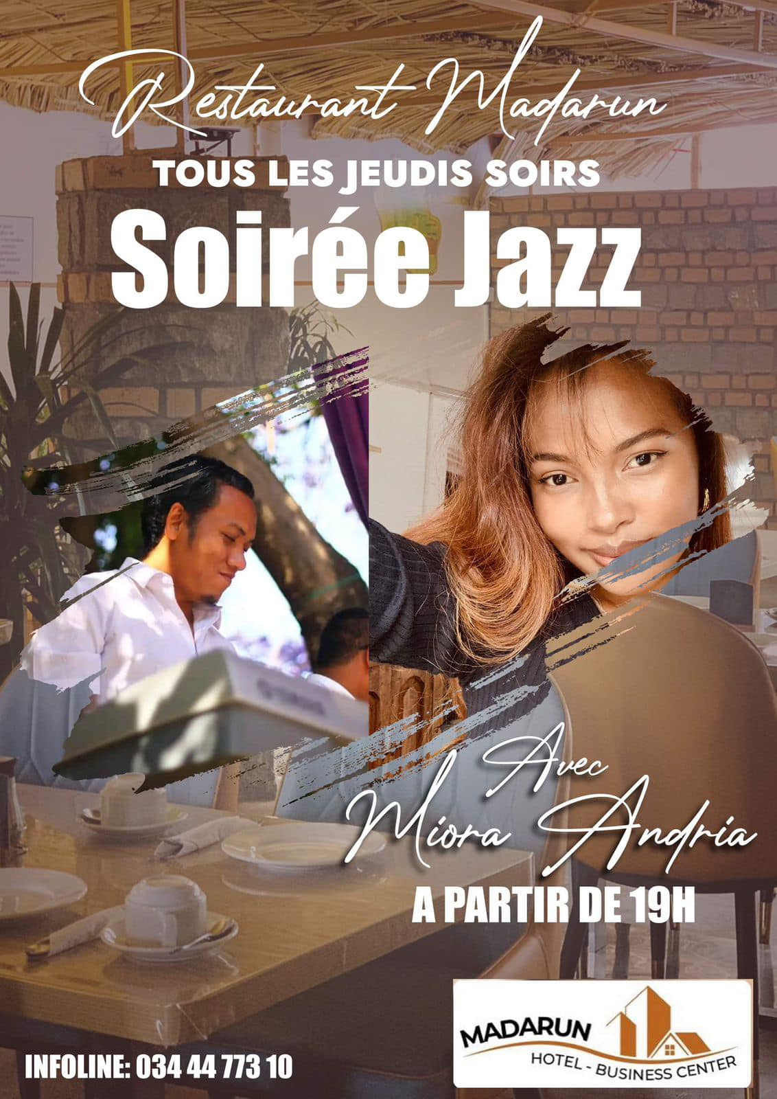 Soirée JAZZ tous les jeudis soirs chez Restaurant MADARUN