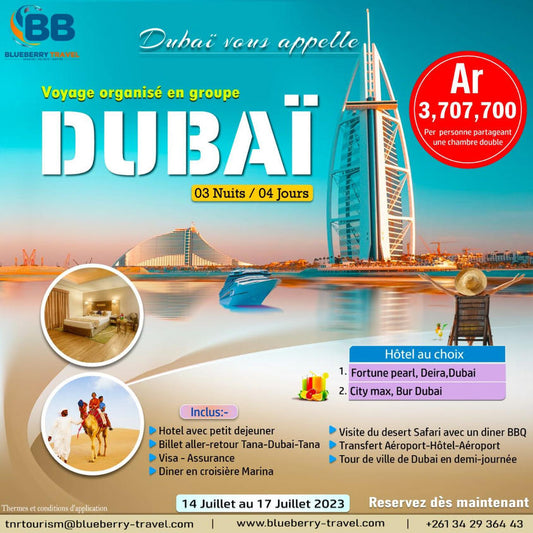 Organized group trip to Dubai 03 Nights / 04 Days